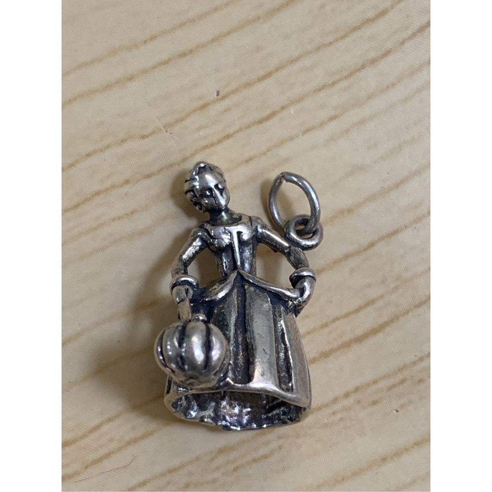 Fairy Godmother Sterling Silver Jewelry Charm #pumpkin #fairy